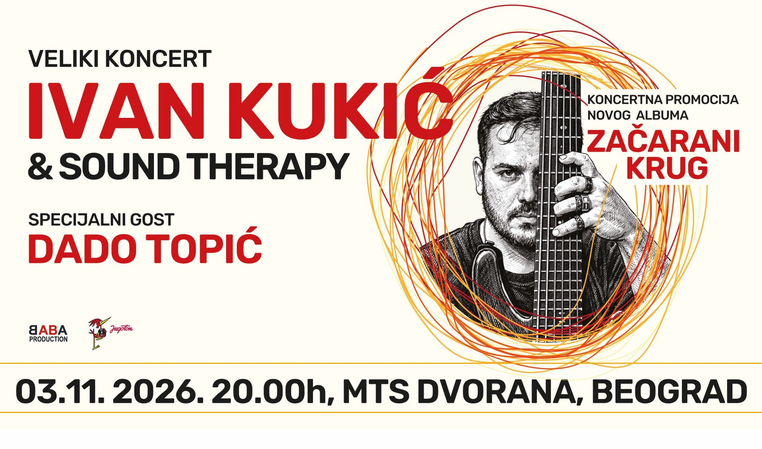 „Začarani krug“ Ivana Kukića i benda Sound Therapy 3. novembra u MTS Dvorani: Muzička terapija koja nikoga neće ostaviti ravnodušnim