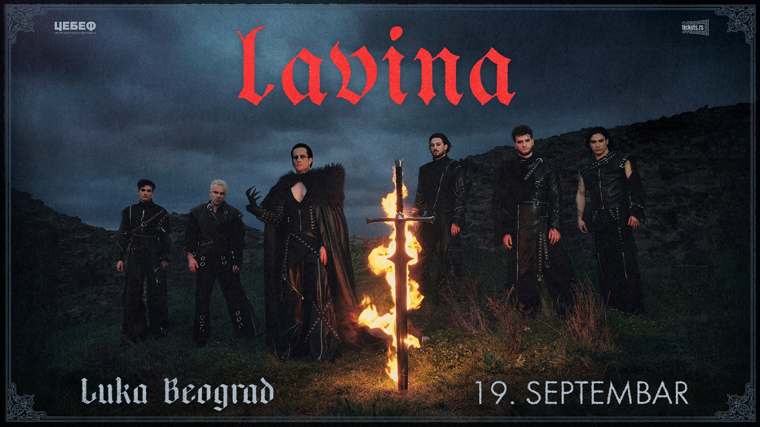 Poznata satnica velikog koncerta benda LAVINA u Luci Beograd