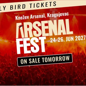 Arsenal Fest počinje prodaju ulaznica za 2027. godinu – “Early bird” kompleti za tri festivalska dana od sutra u prodaji