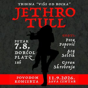 Tribina „Jethro Tull – više od rocka” u Dorćol Platzu